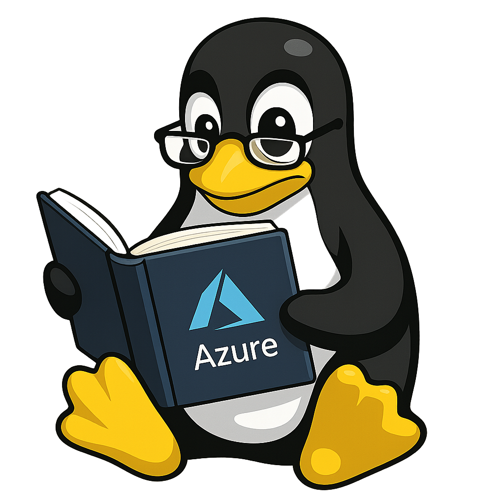 Tux the Linux penguin reading